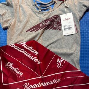 Indian Motorcycle Gray Short Sleeve Tee